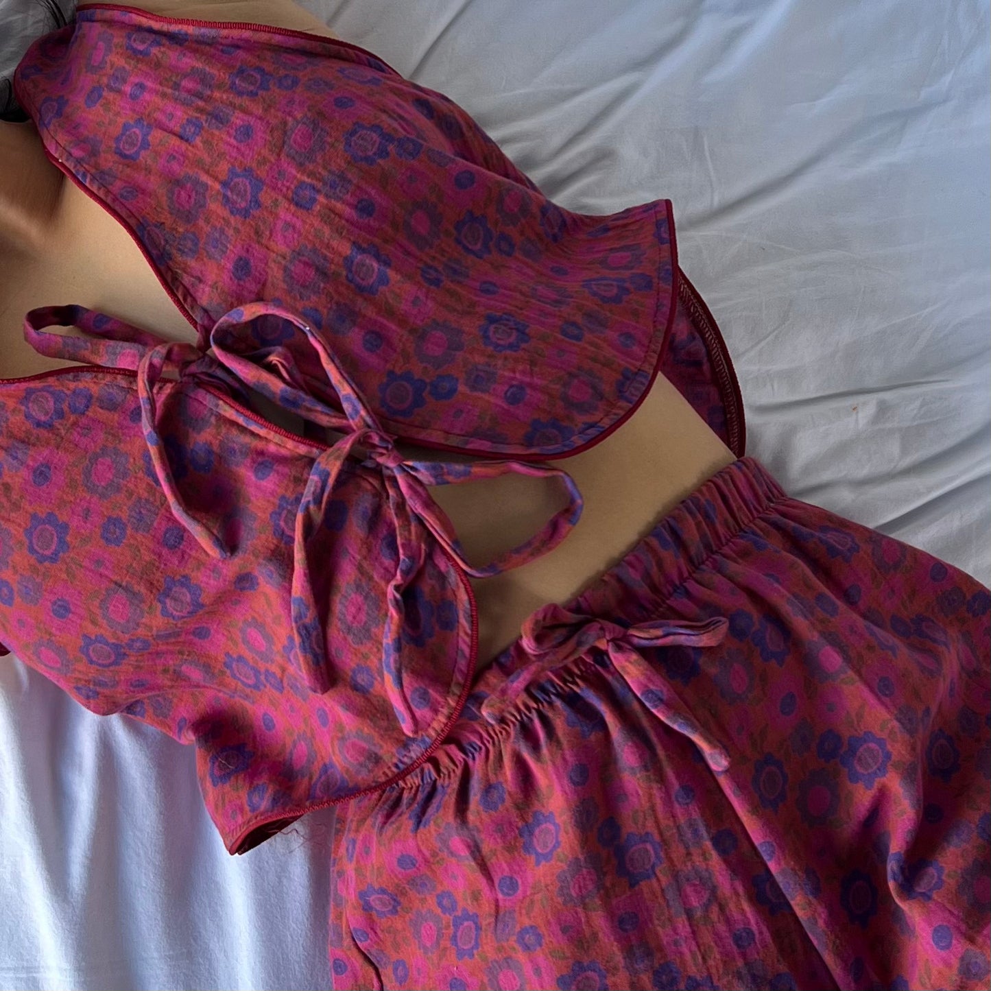 Pijama Cayetana Conjunto de Algodão Roxo