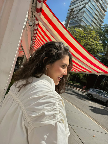 Camisa Manga Curta Sarja Off White