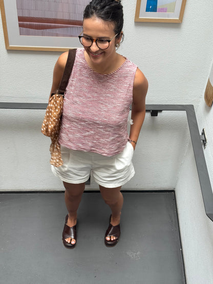 Shorts em Sarja Off White