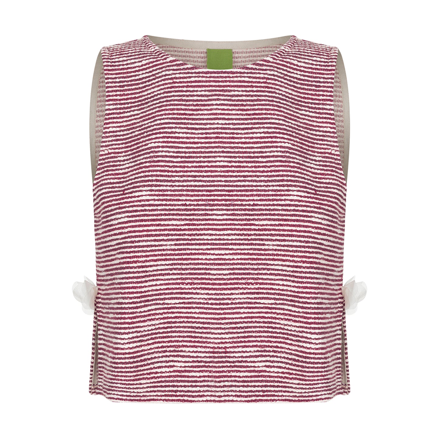 Regata em tricot listrado