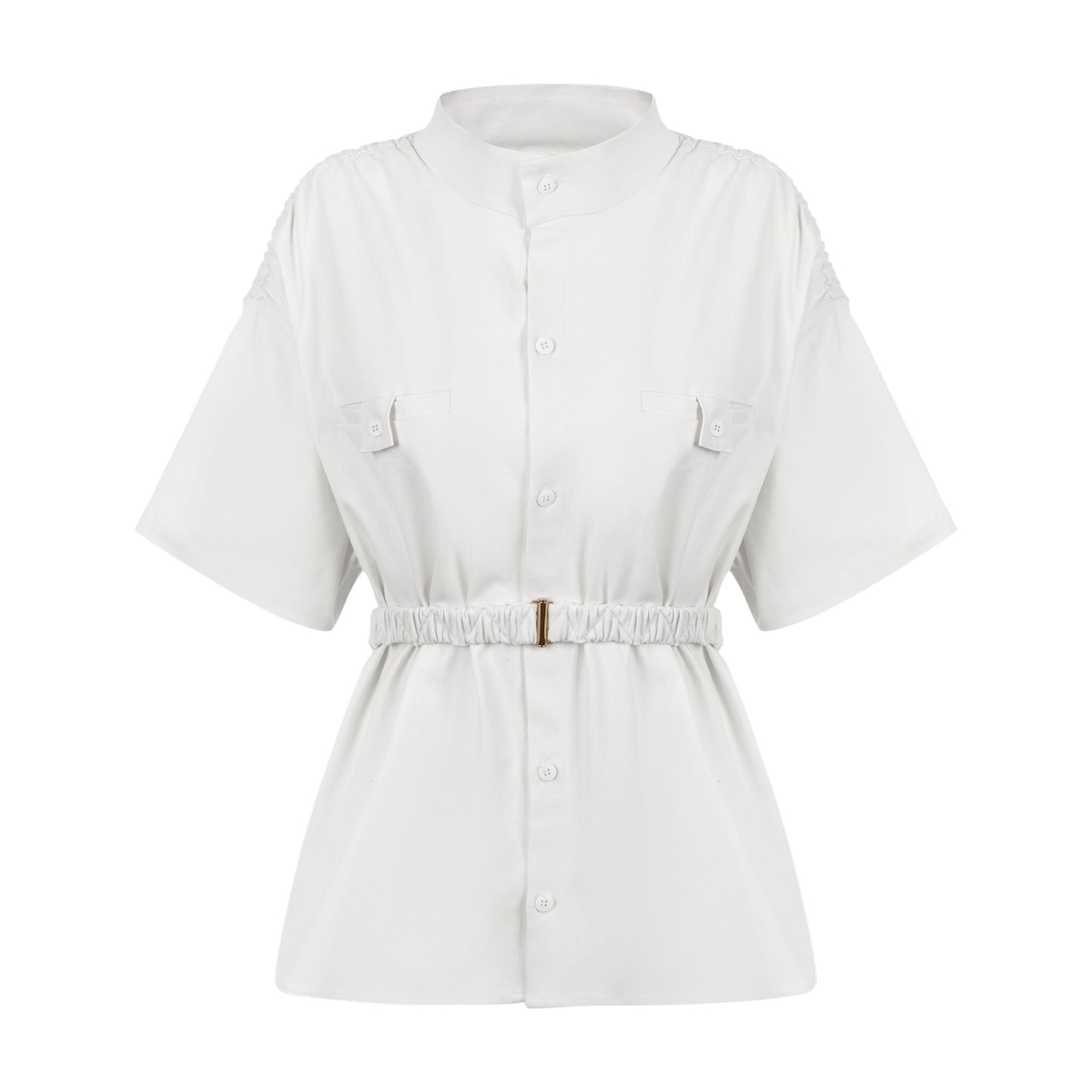 Camisa Manga Curta Sarja Off White