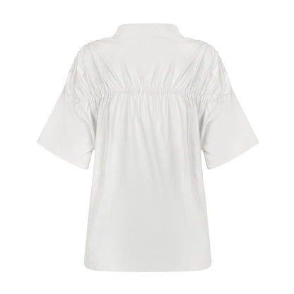 Camisa Manga Curta Sarja Off White