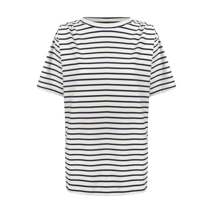 Camiste Oversize de Malha listrada