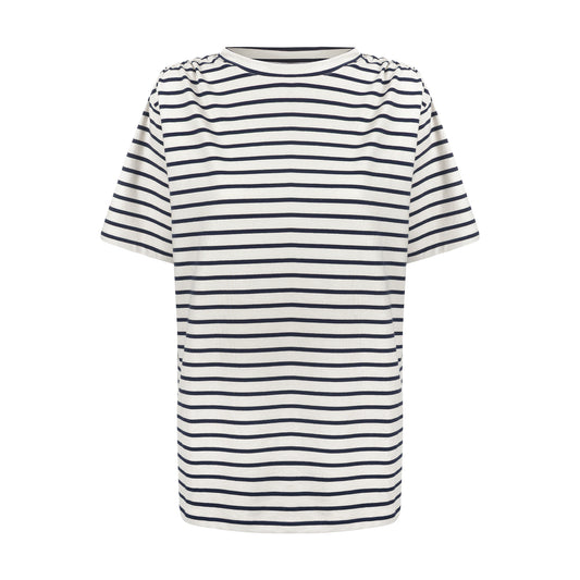 Camiste Oversize de Malha listrada