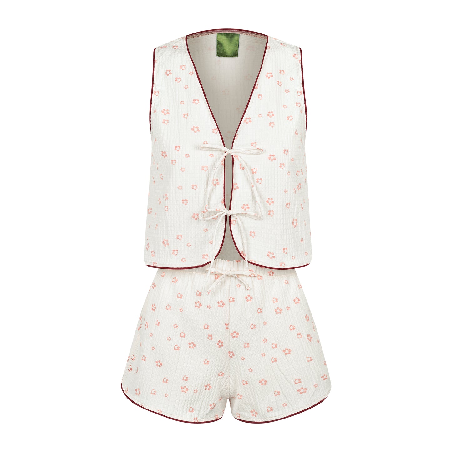 Pijama Cayetana Conjunto de Algodão Off White