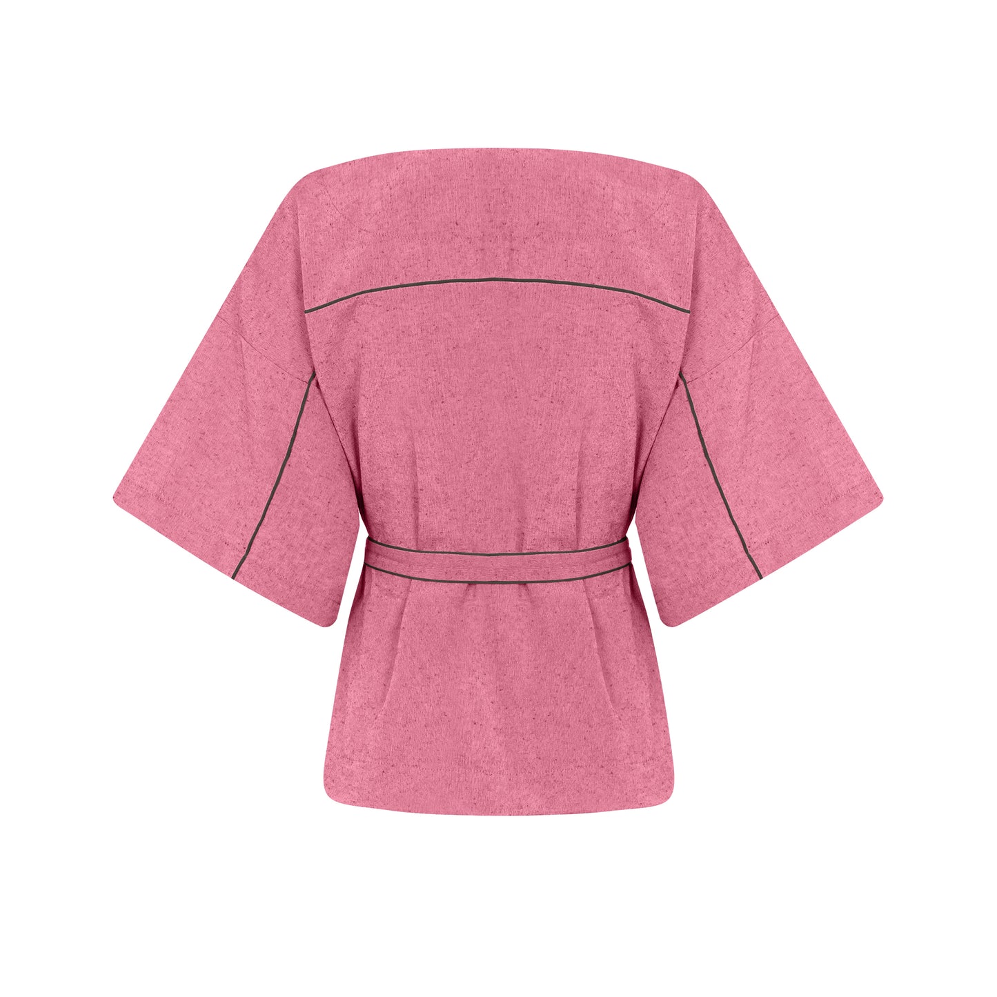 Kimono de Algodão Eco Rosa e Verde